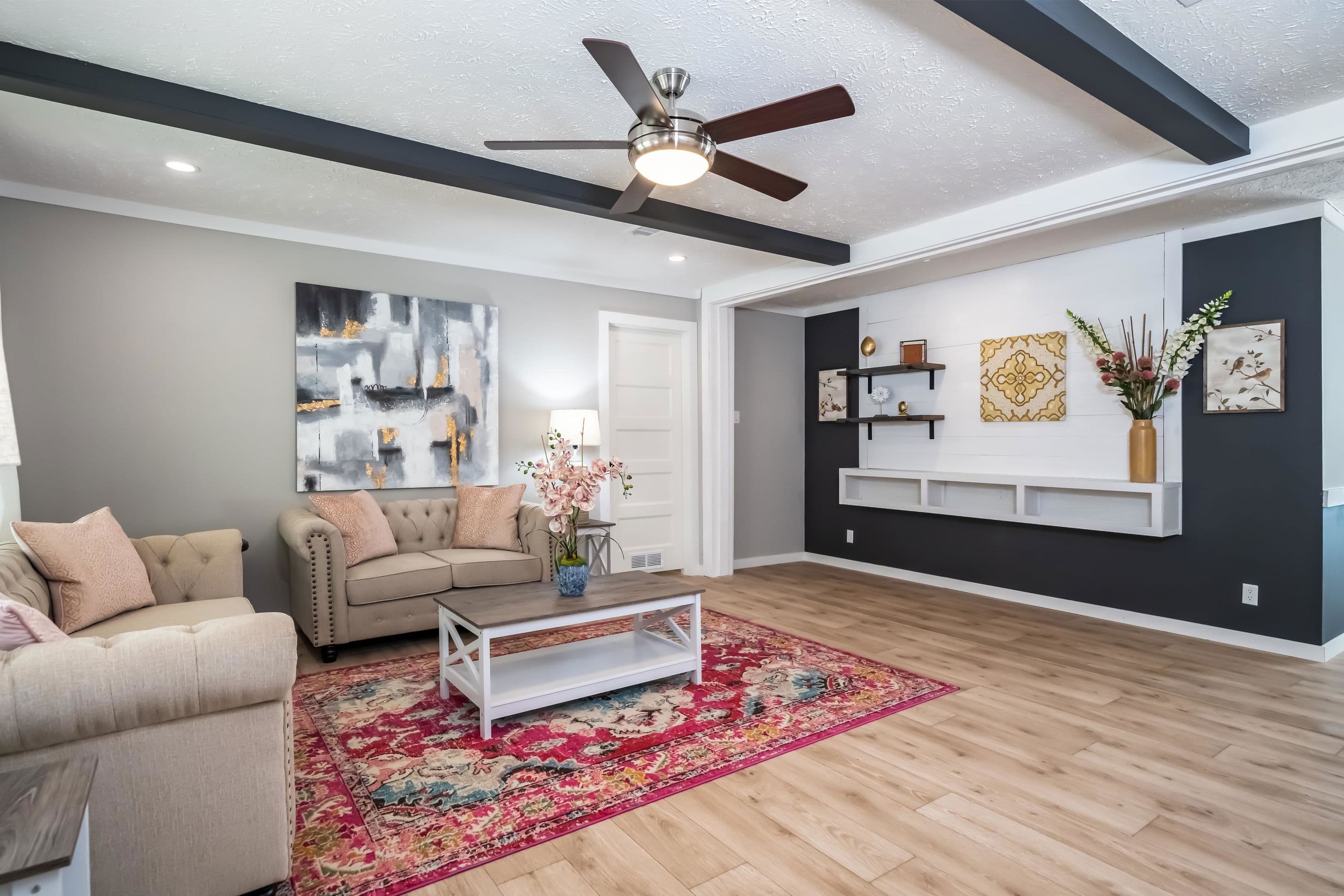 The blackwater interior home features