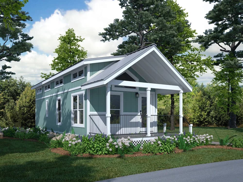  park model 528 elevation and exterior home features