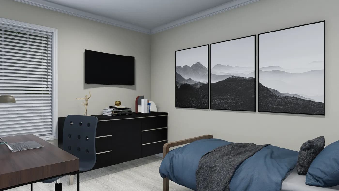 Topsail bedroom home features
