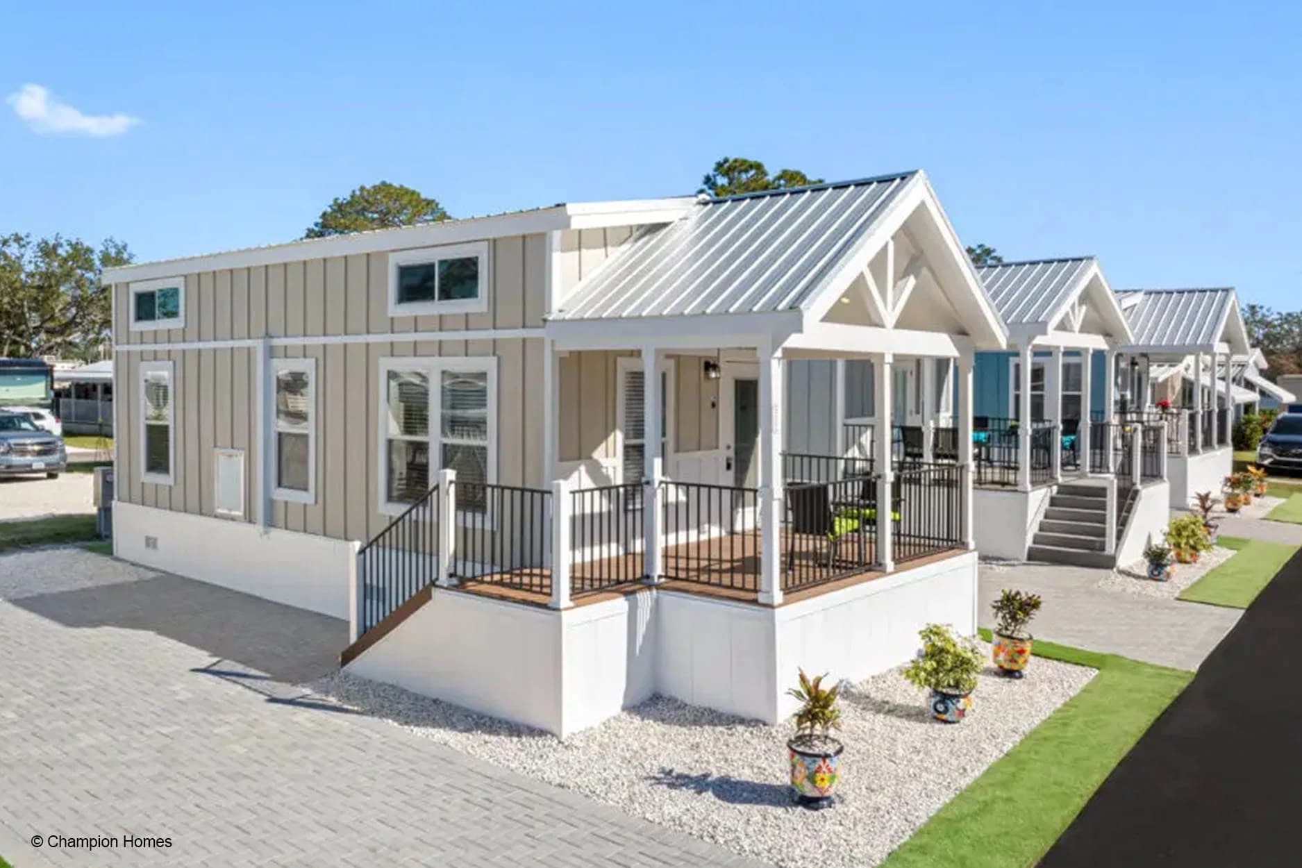 Park model 4110l exterior home features