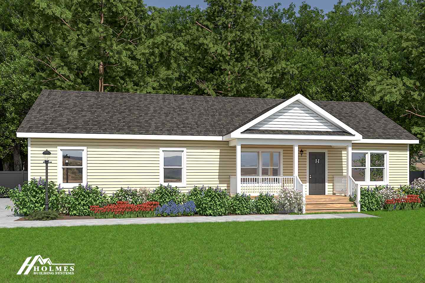 Magnolia hero, elevation, and exterior home features