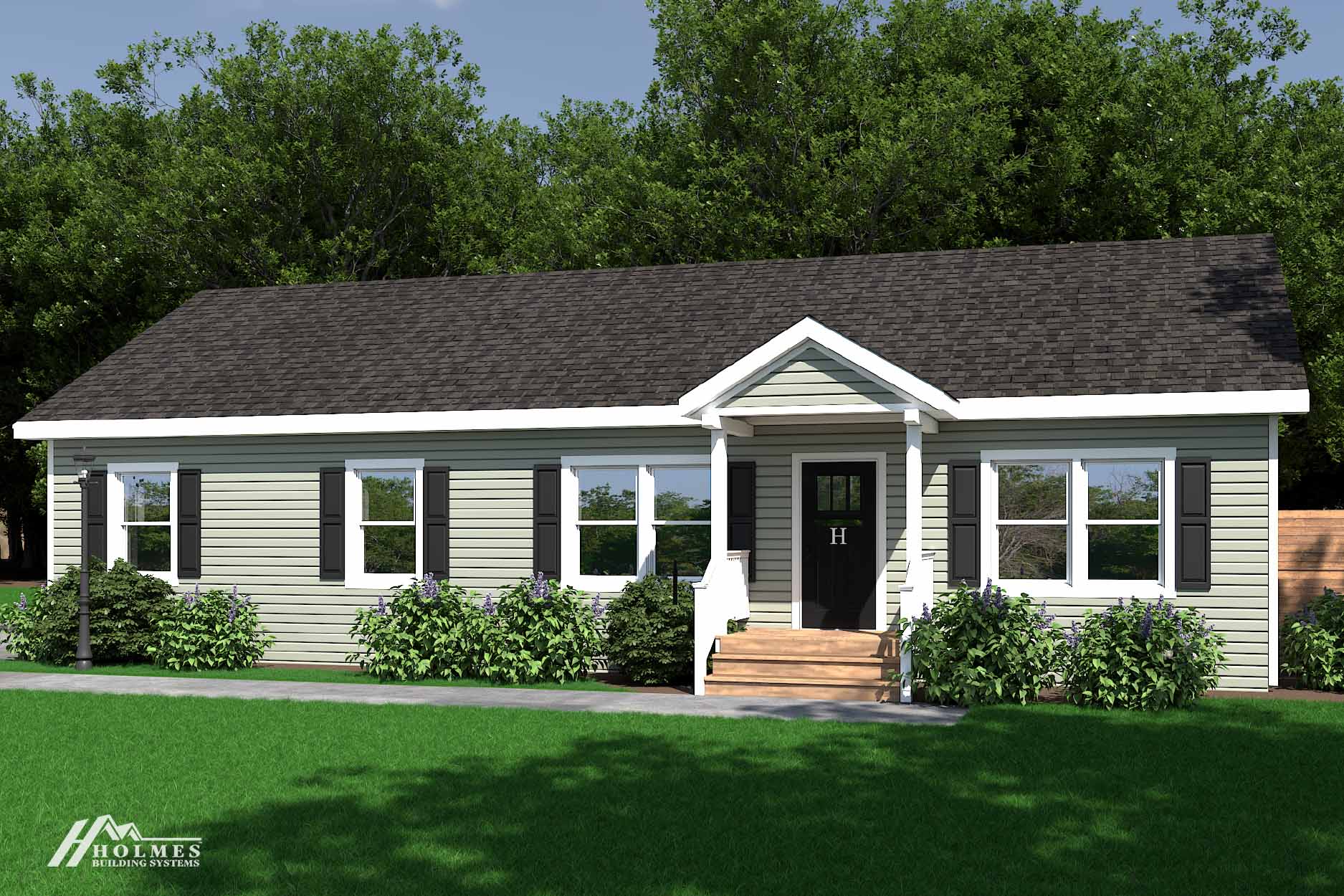 Hawthorn iii hero, elevation, and exterior home features