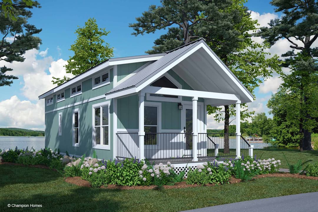 Park model 528l hero and exterior home features