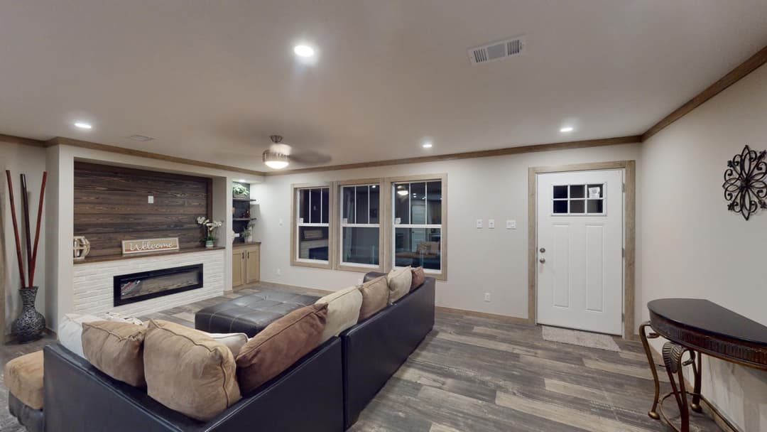 The riverton interior home features