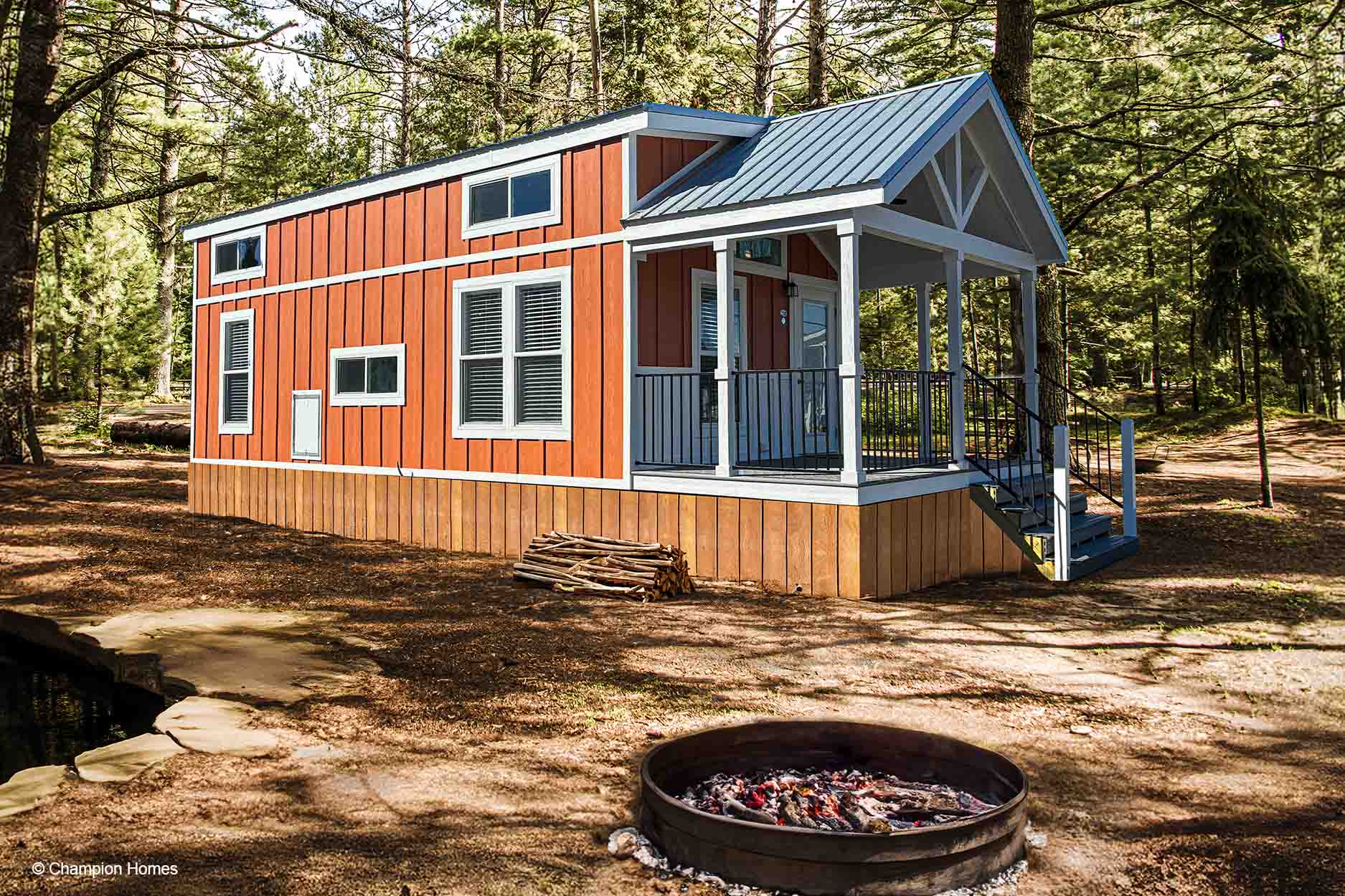 Park model 4110l exterior home features
