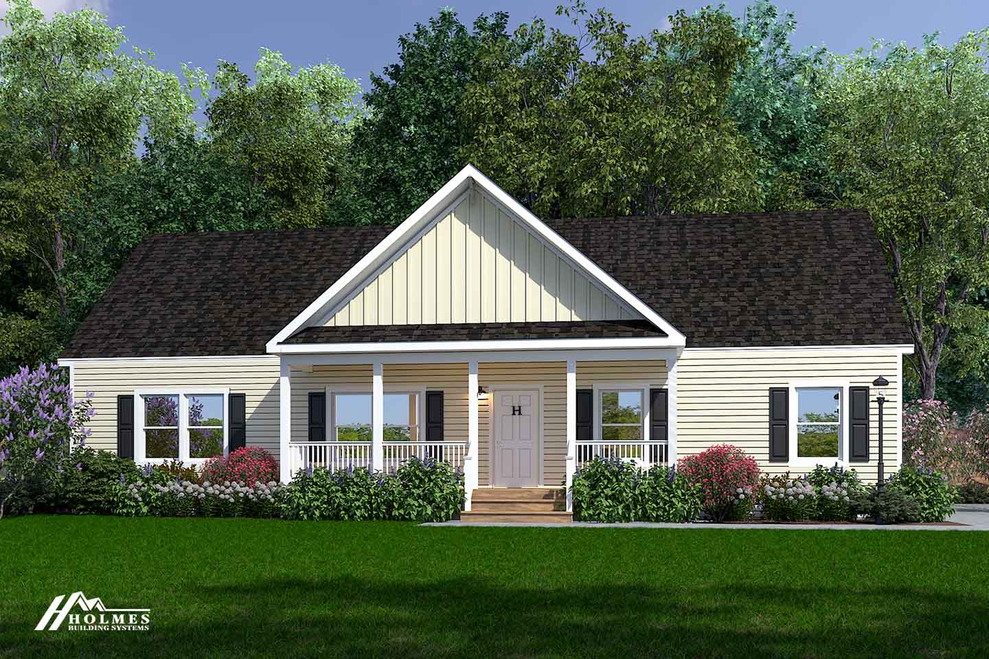 Augusta elevation and exterior home features