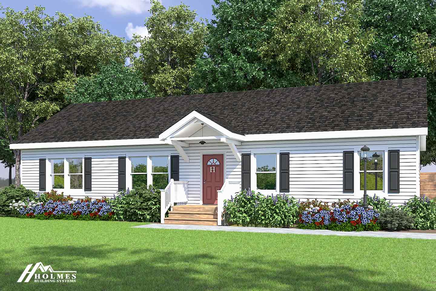 Augusta elevation and exterior home features