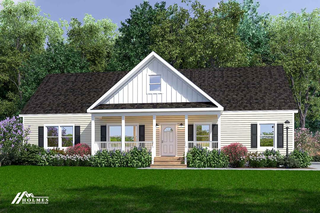 Augusta elevation and exterior home features