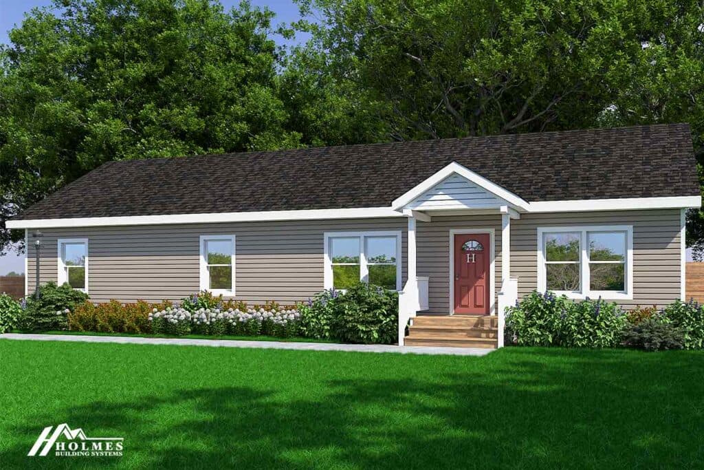 Sycamore hero, elevation, and exterior home features