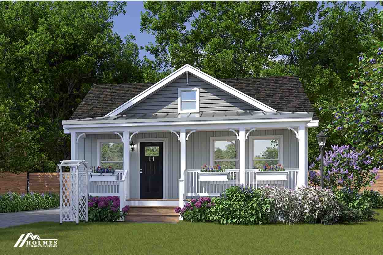 Amelia ii cozy cottage ranch elevation and exterior home features