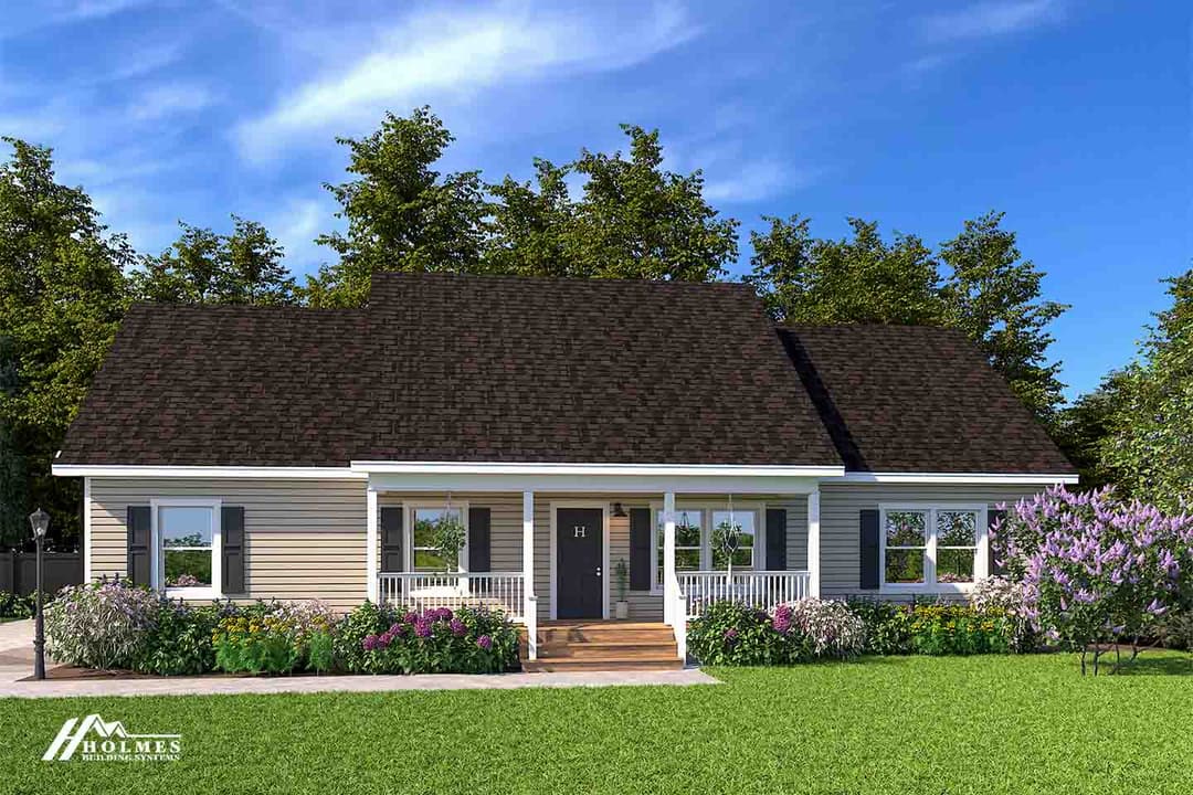 Augusta elevation and exterior home features
