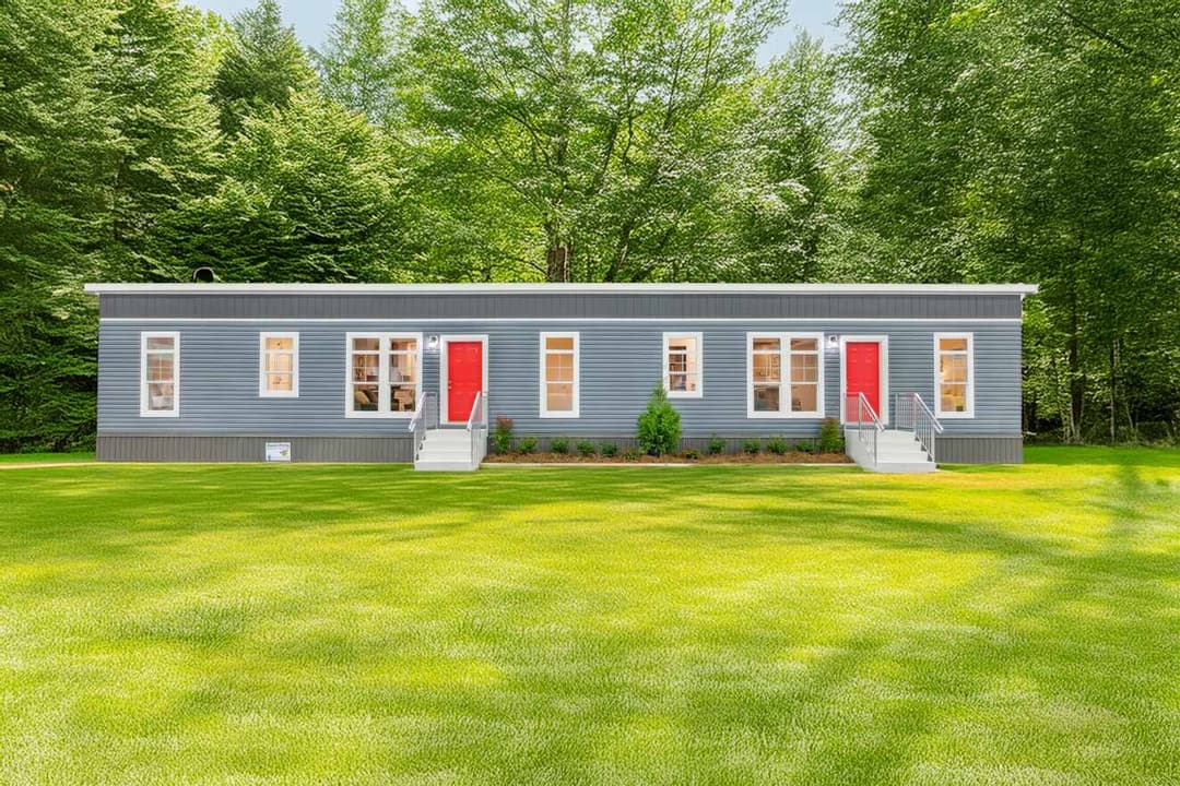 Blue ridge duplex elevation, exterior, and hero home features