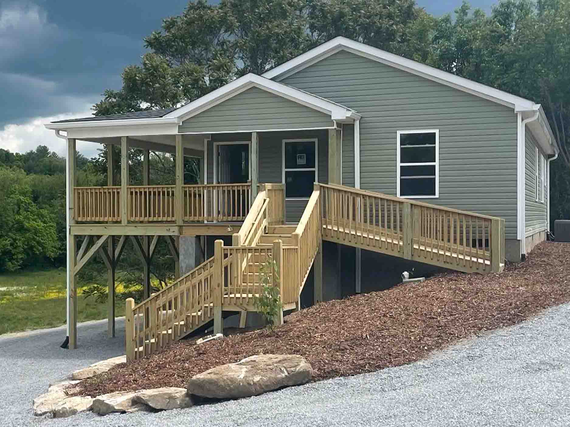 Birch exterior home features