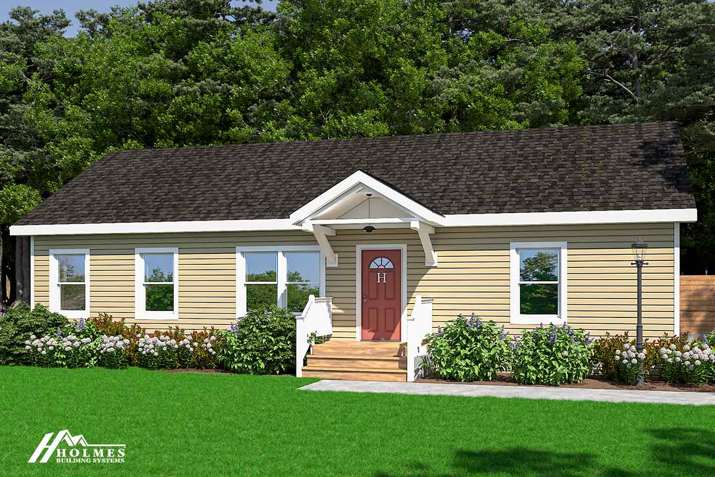 Somerset hills hero, elevation, and exterior home features