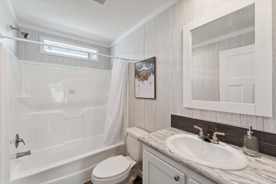 The maddux bathroom home features