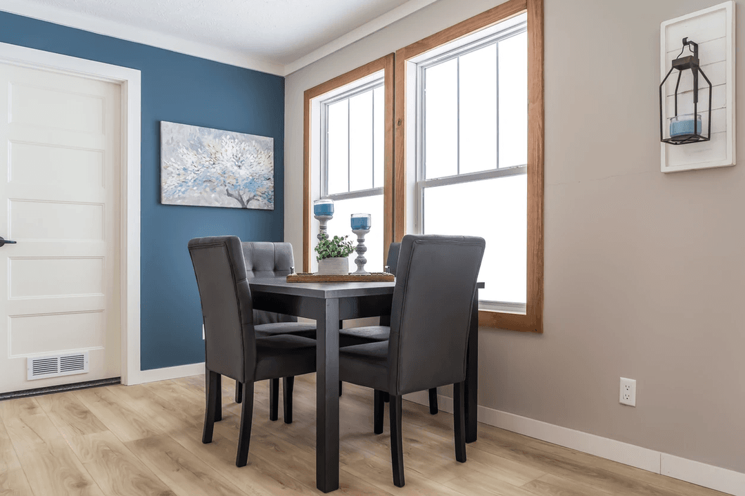 The cypress interior home features