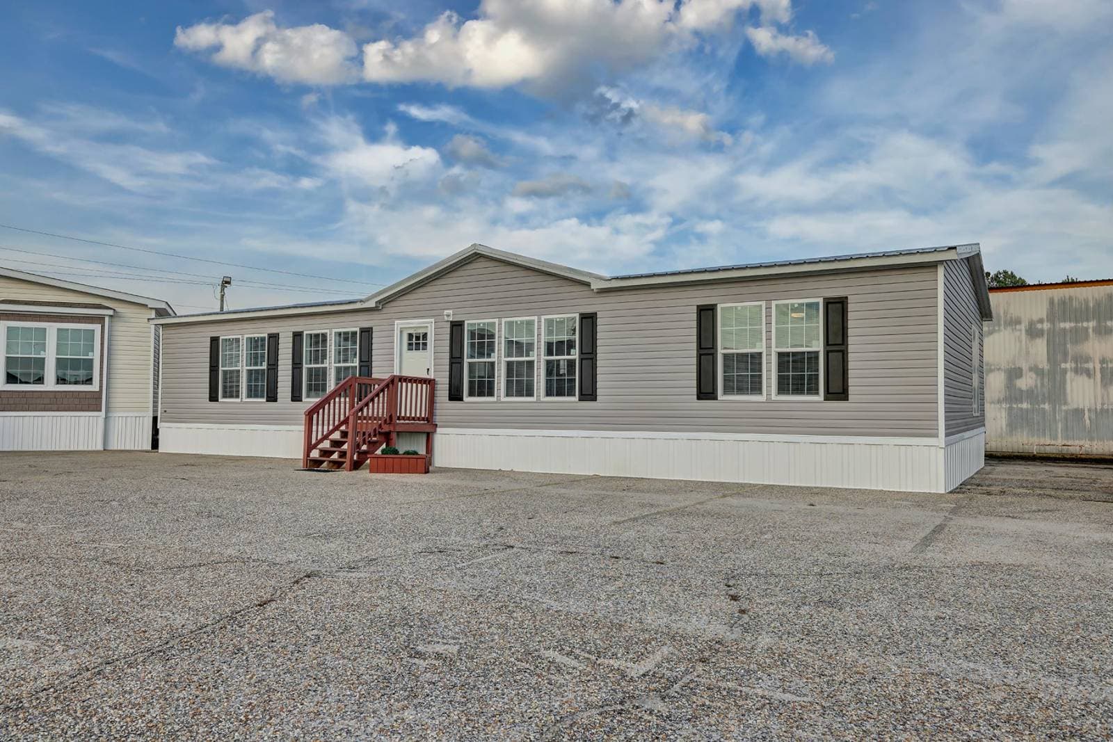 The chipper elevation and exterior home features